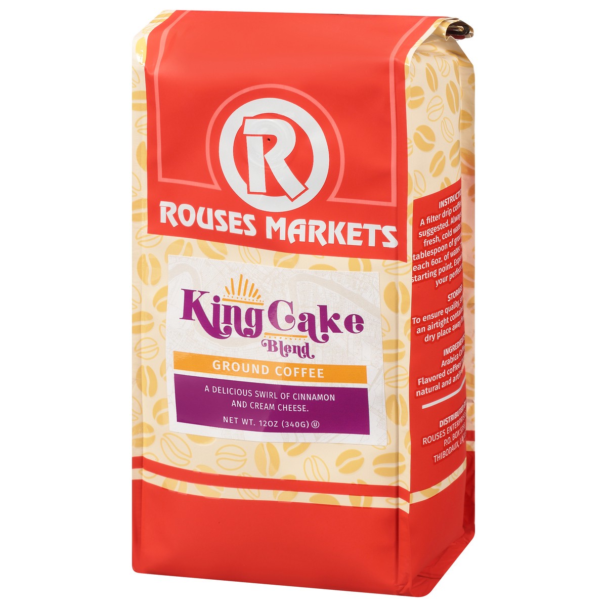 slide 6 of 9, Rouses Markets King Cake Blend Ground Coffee 12 oz, 12 oz