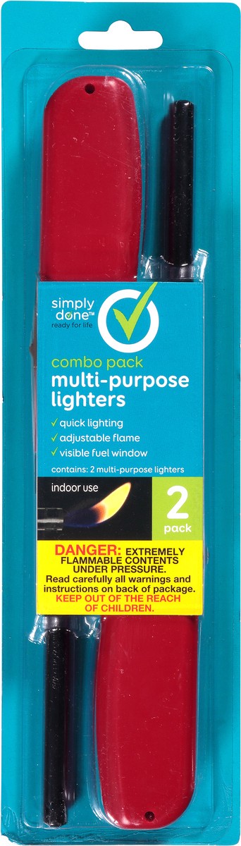 slide 7 of 11, Simply Done Combo Pack Multi-Purpose Lighters 2 ea, 2 ct