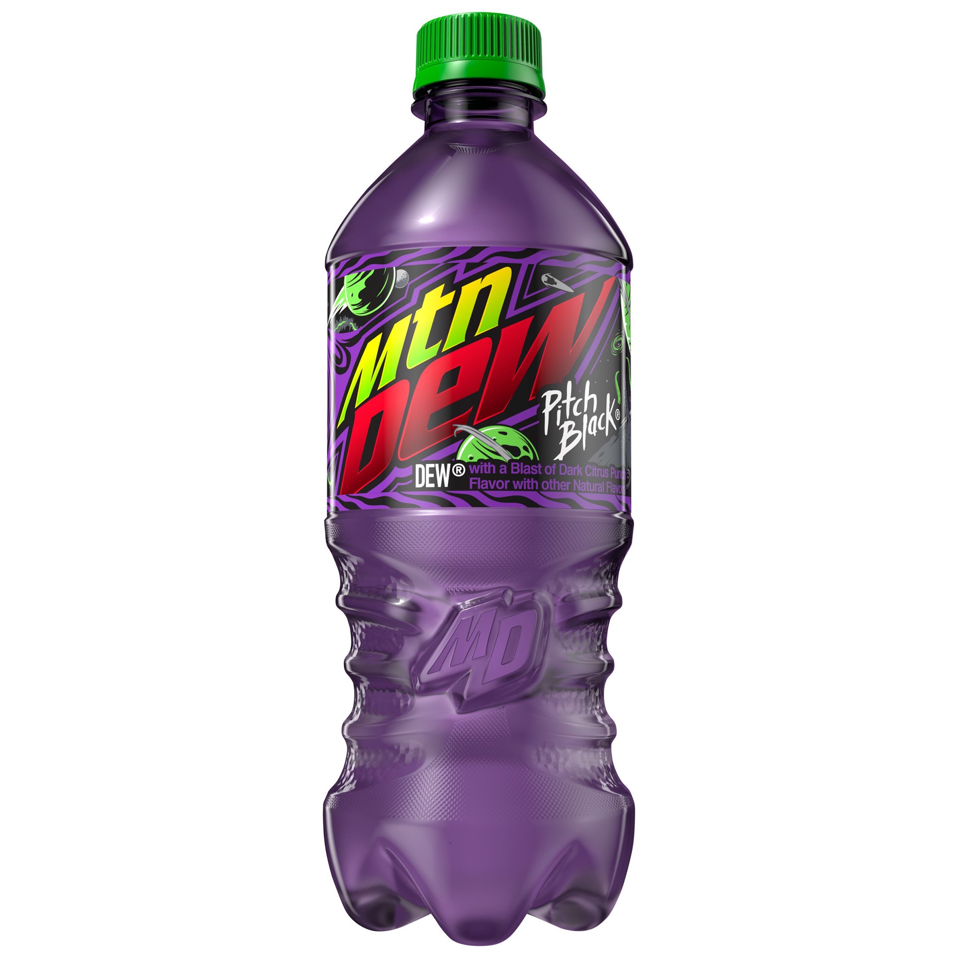 slide 1 of 2, Mountain Dew Pitch Black, 20 fl oz