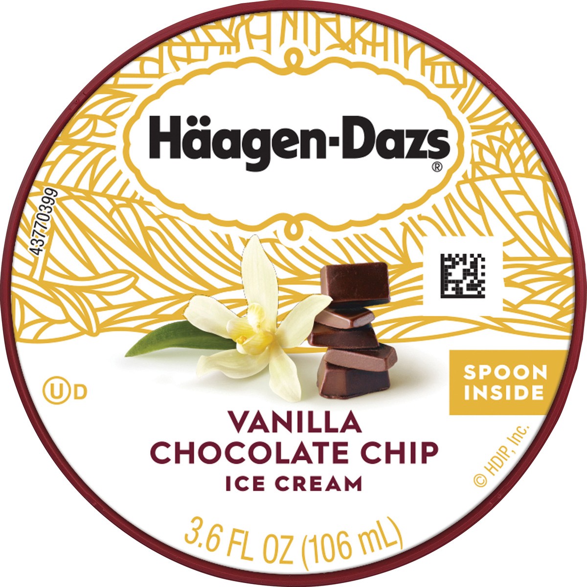 slide 6 of 6, Häagen-Dazs Vanilla Chocolate Chip Ice Cream 3.6 fl oz, 3.6 fl oz