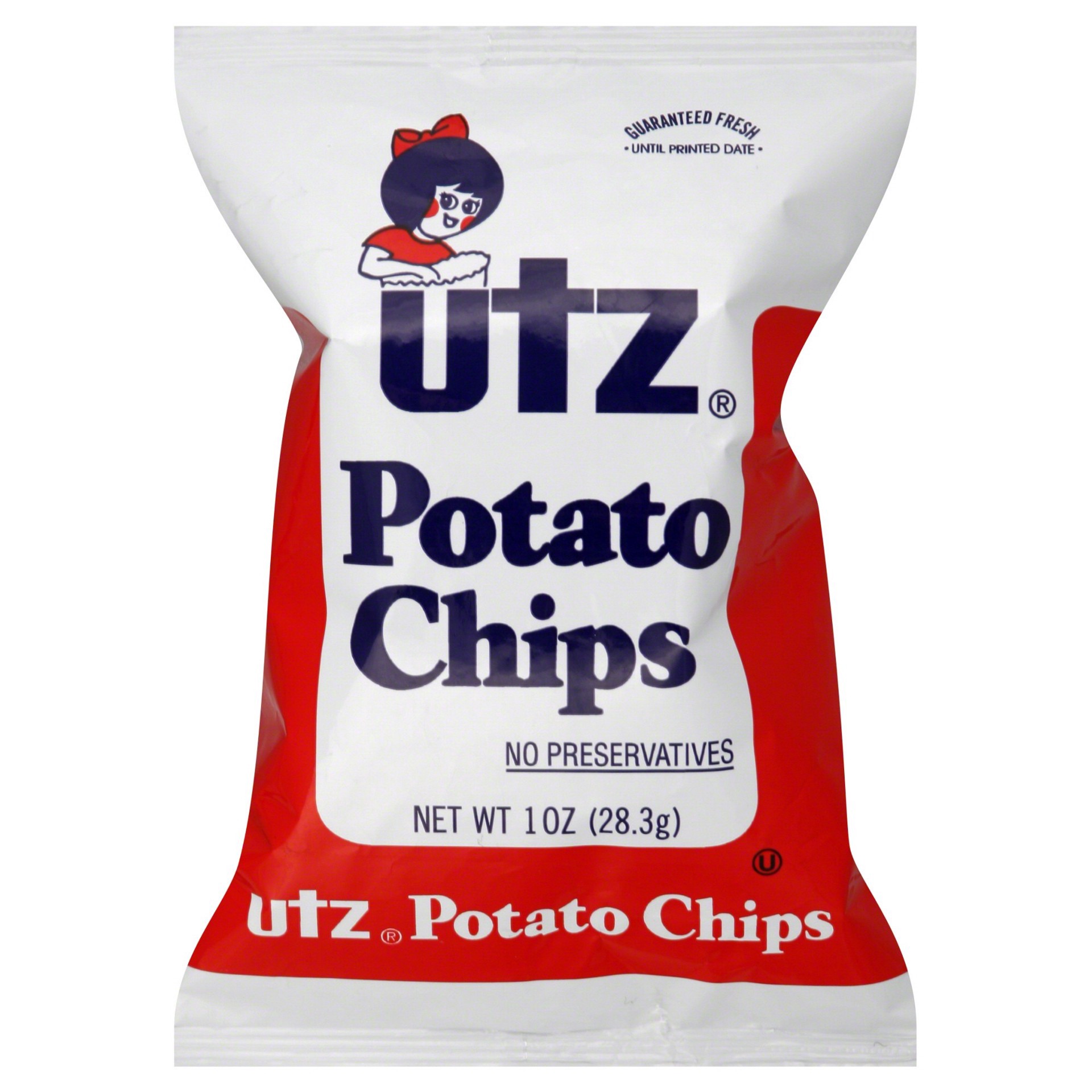 slide 1 of 1, Utz Potato Chips - Regular, 1 oz