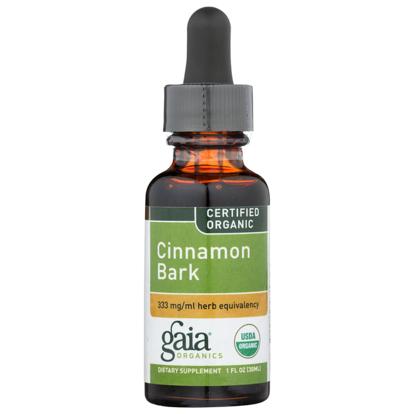 slide 1 of 1, Gaia Herbs Cinnamon Bark Organic, 1 fl oz