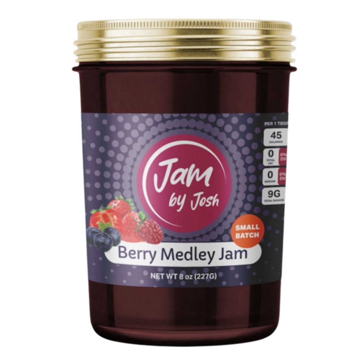 slide 1 of 1, JBJ Berry Medley Jam 8 Oz, 8 oz