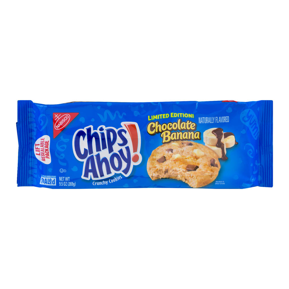 slide 1 of 1, Chips Ahoy! Limited Edition! Chocolate Banana Cookies, 9.5 oz