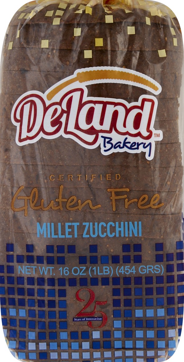 slide 3 of 5, Deland Bakery Gluten Free Millet Zucchini Bread, 16 oz