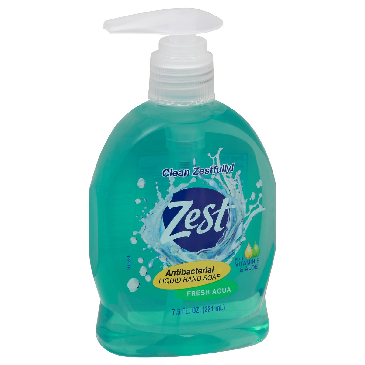 slide 2 of 10, Zest Fresh Aqua Antibacterial Liquid Hand Soap, 7 oz