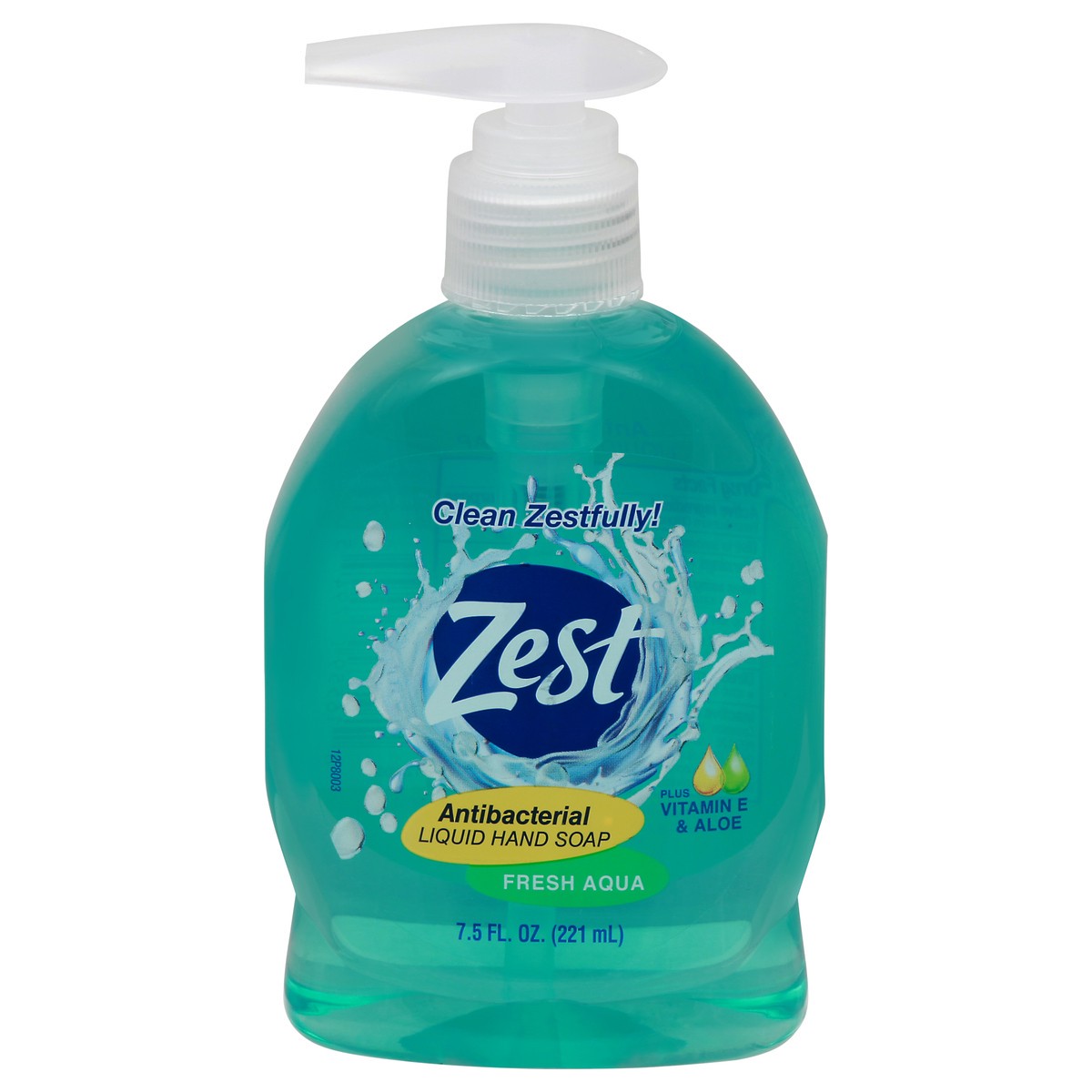 slide 1 of 10, Zest Fresh Aqua Antibacterial Liquid Hand Soap, 7 oz