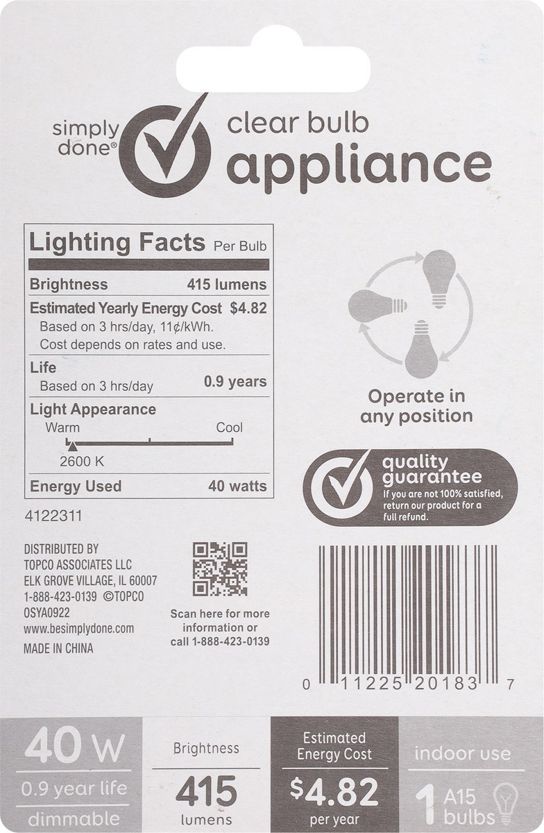 slide 7 of 9, Simply Done Light Bulb, 1 ct