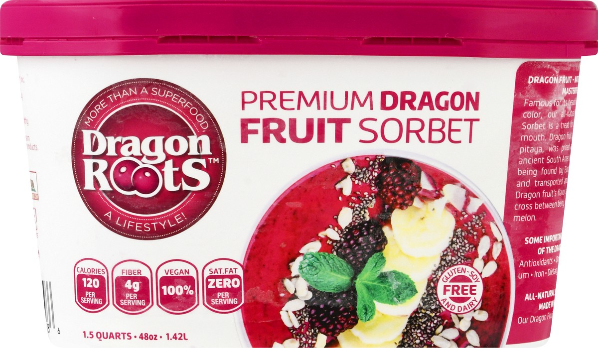 slide 1 of 13, Dragon Roots Premium Dragon Fruit Sorbet 1.5 qt, 1.5 qt