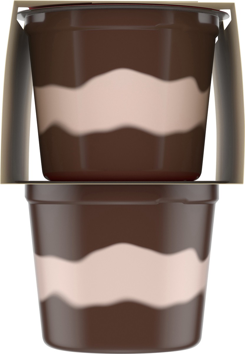 slide 5 of 9, Jell-O Original Chocolate Vanilla Swirls Artificially Flavored Ready-to-Eat Pudding Snack Cups, 4 ct Cups, 4 ct