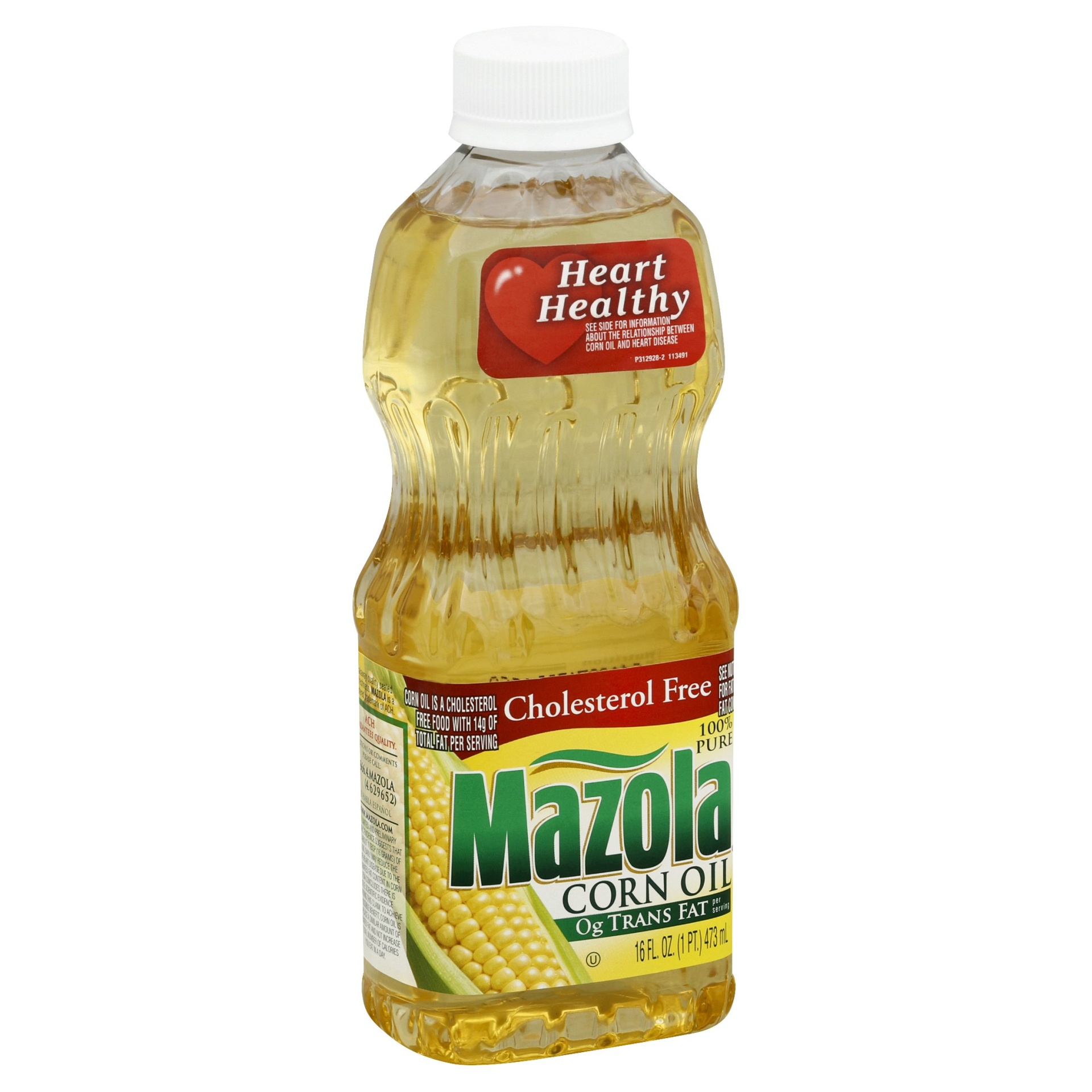 slide 1 of 3, Mazola 100% Pure Corn Oil, 16 fl oz