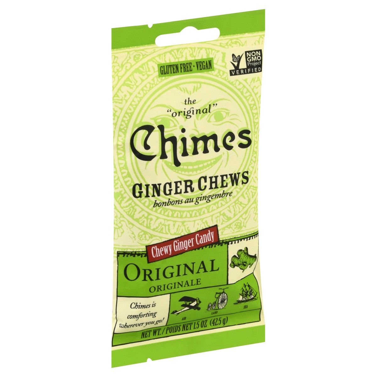 slide 3 of 12, Chimes Original Ginger Chews 1.5 oz, 1.5 oz