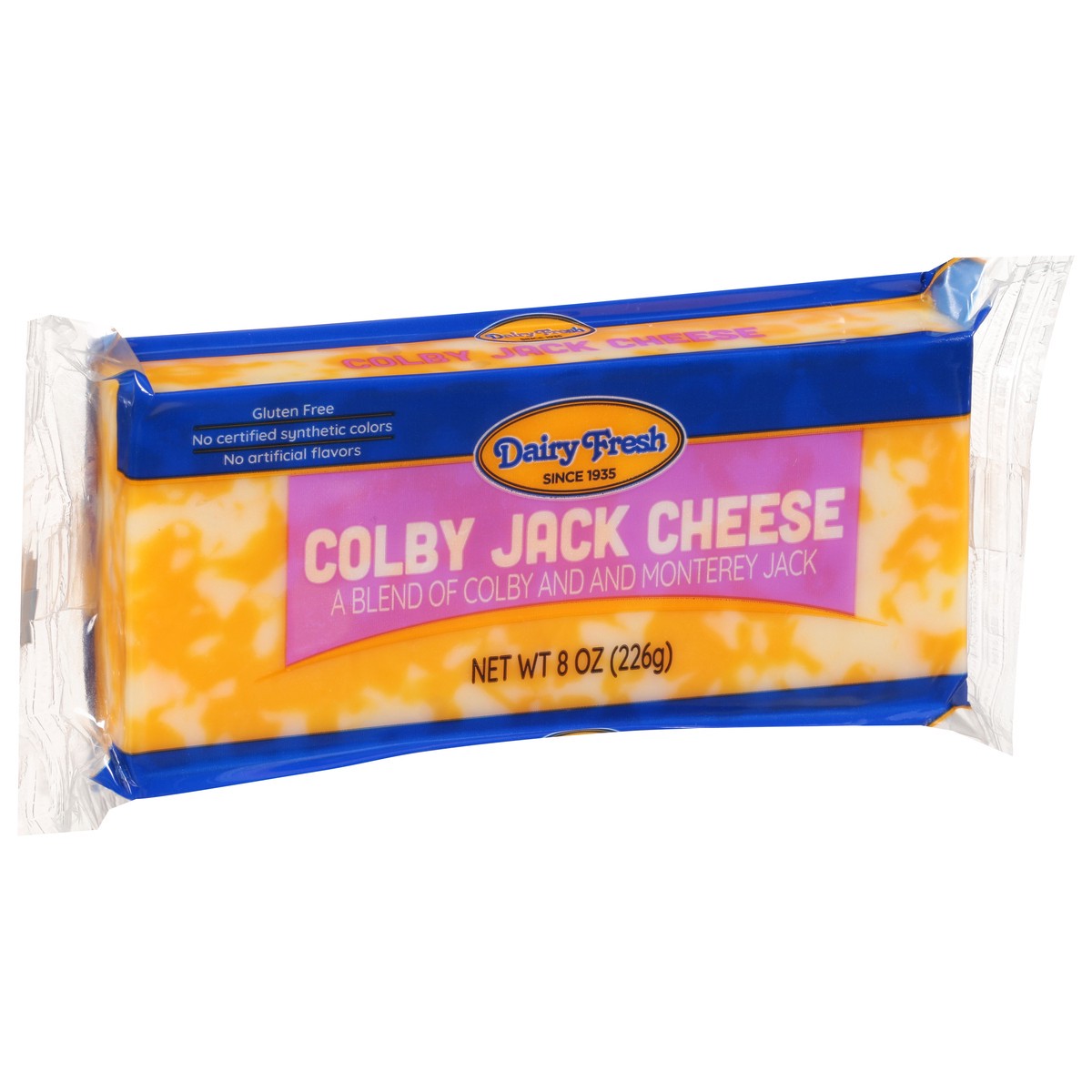 slide 3 of 9, Dairy Fresh Colby Jack Cheese - 8 oz, 8 oz