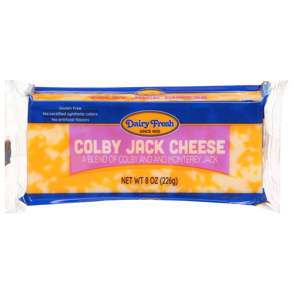 slide 1 of 9, Dairy Fresh Colby Jack Cheese - 8 oz, 8 oz