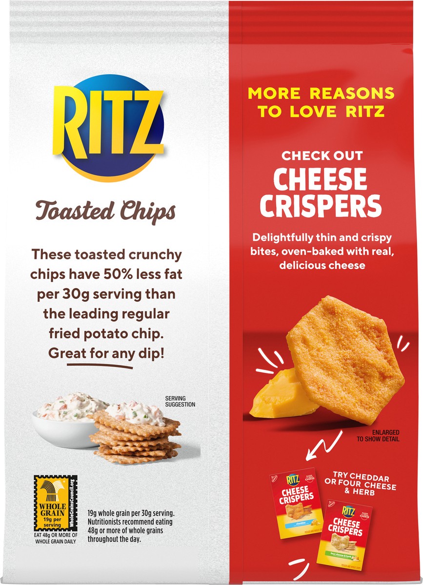 slide 3 of 9, RITZ Toasted Chips Veggie Crackers, 8.1 oz, 8.1 oz