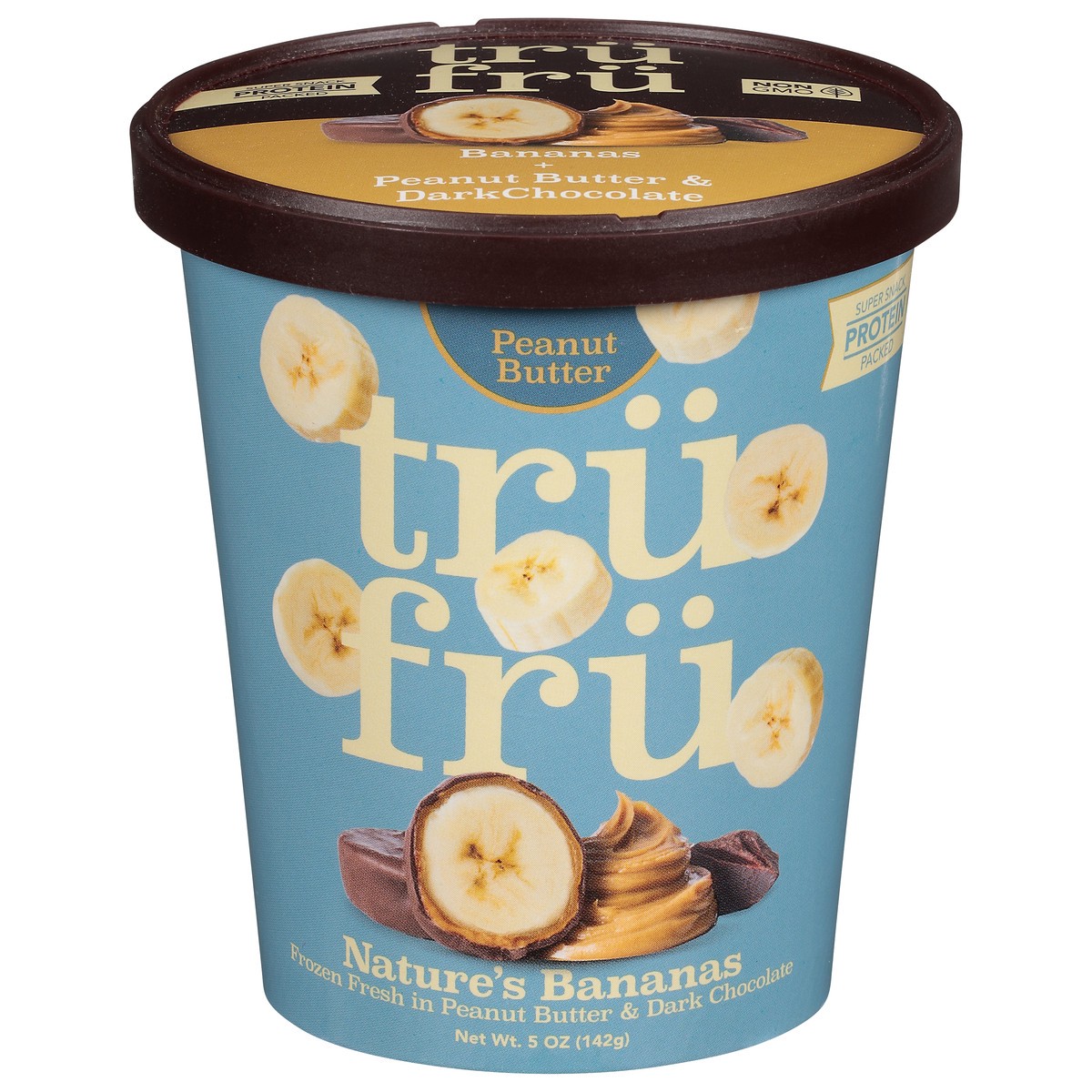 slide 1 of 9, Tru Fru Peanut Butter Nature's Bananas 5 oz, 5 oz