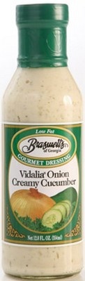 slide 1 of 1, Braswell's Dressing, Gourmet, Vidalia Onion Creamy Cucumber, 12 fl oz