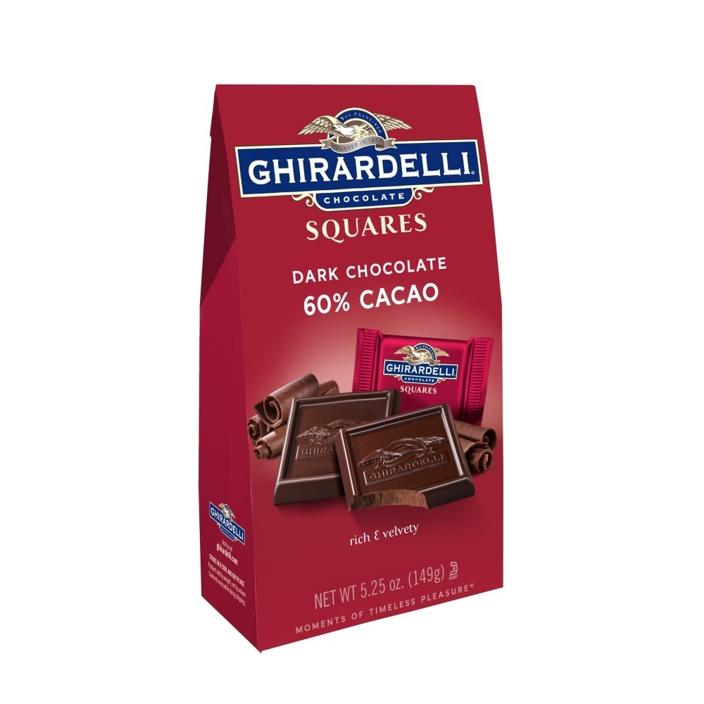 slide 1 of 1, Ghirardelli Dark Chocolate Square Bag, 5.25 oz