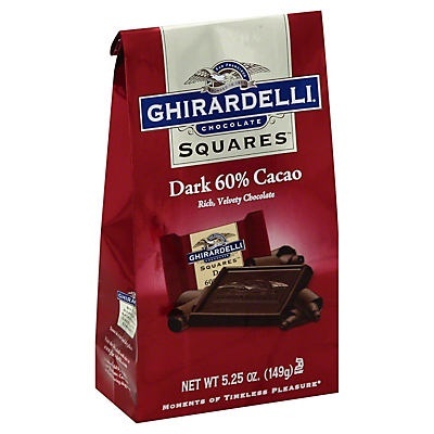 slide 1 of 2, Ghirardelli Dark Chocolate Square Bag, 5.25 oz