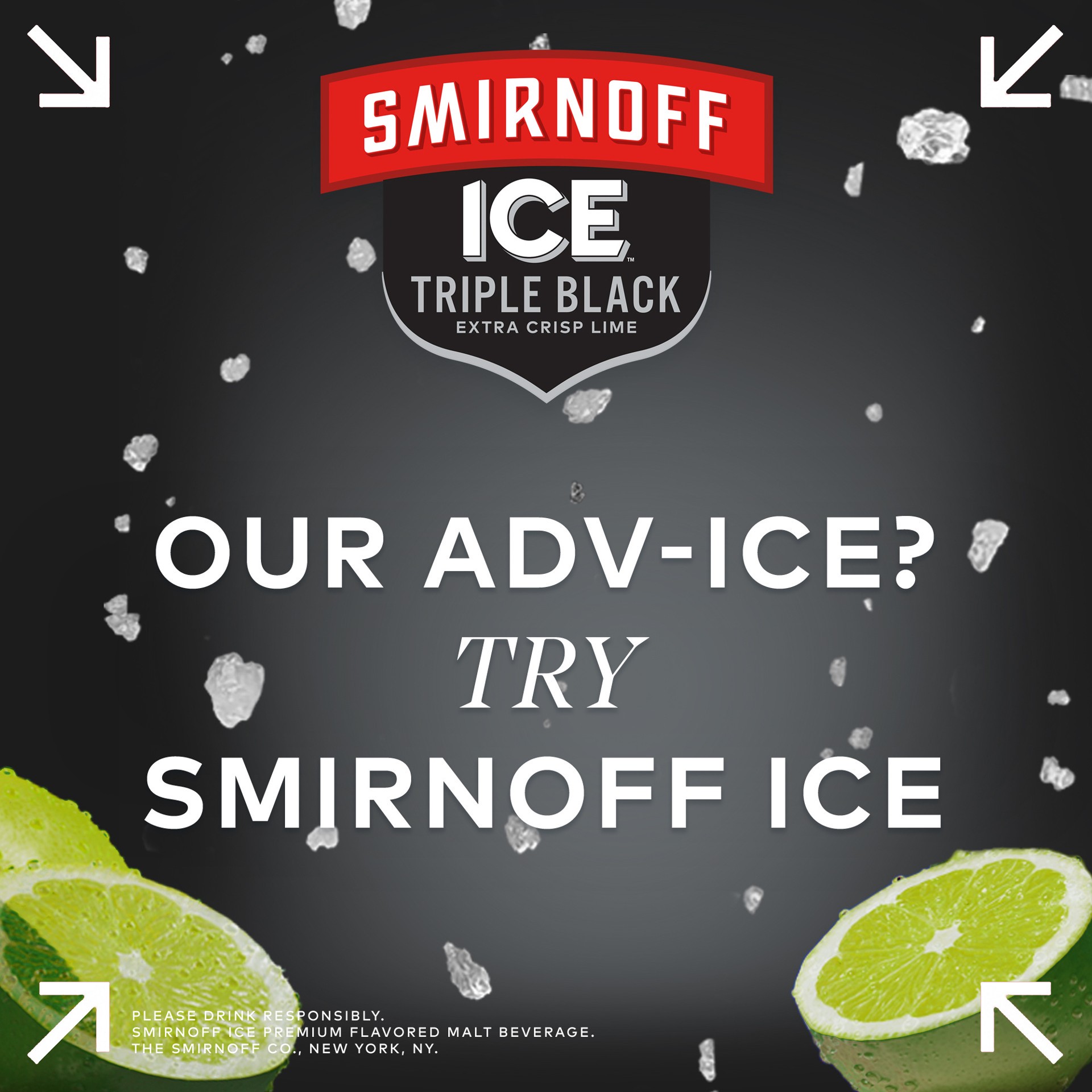 slide 8 of 10, Smirnoff Ice Triple Black, 11.2 fl oz, 6 Pack Bottles, 4.5% ABV, 11.2 fl oz