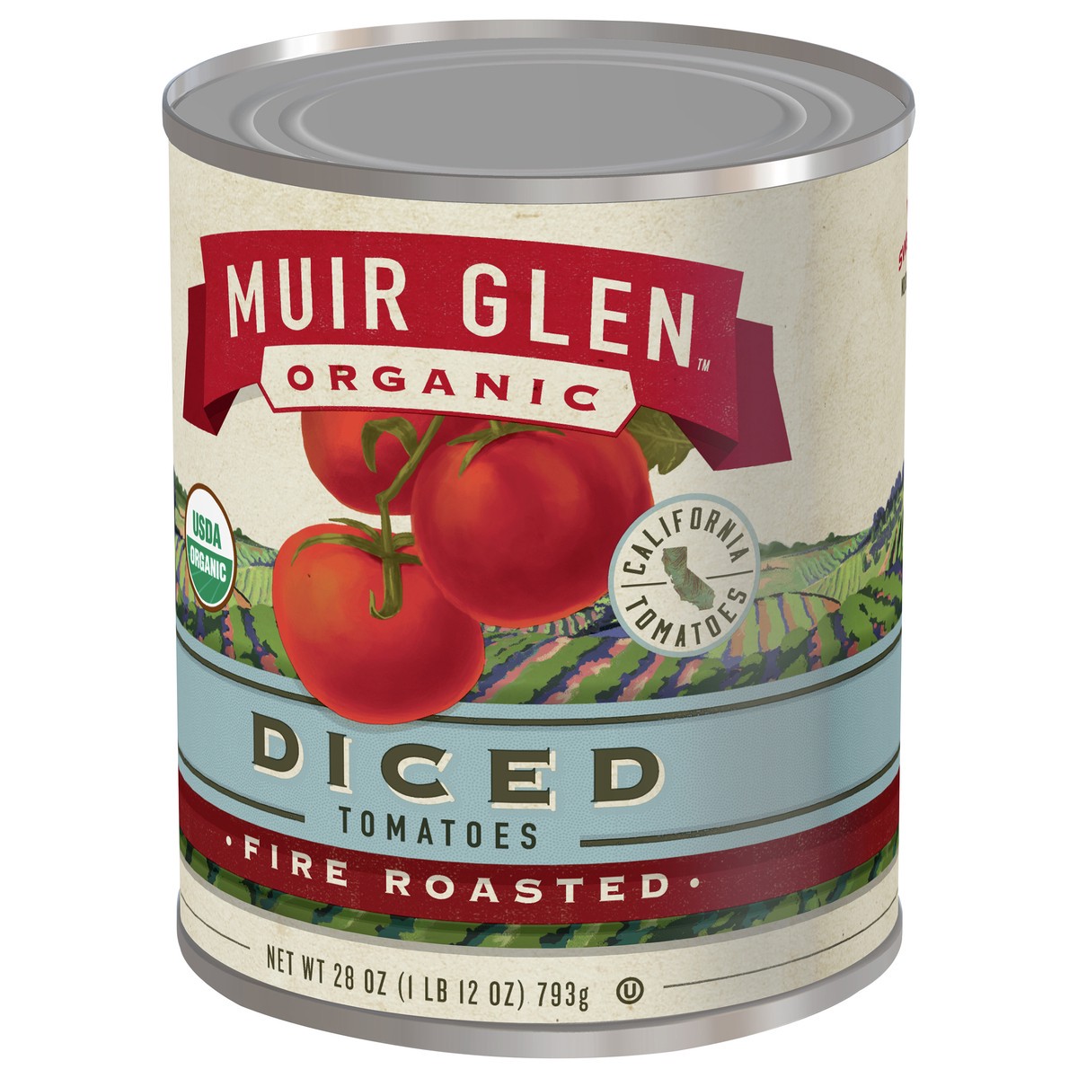 slide 6 of 13, Muir Glen Diced Fire Roasted Canned Tomatoes, 28 oz., 28 oz