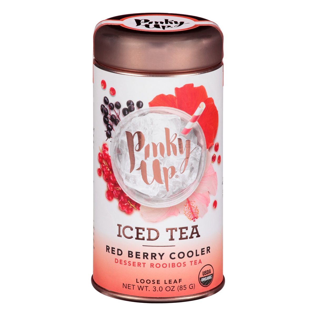 slide 1 of 1, Pinky Up Red Berry Cooler Loose Leaf Iced Tea, 3 oz