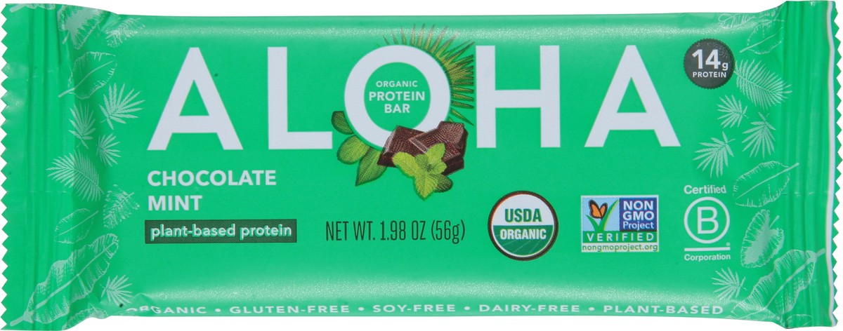 slide 6 of 9, Aloha Chocolate Mint Protein Bar, 1.98 oz