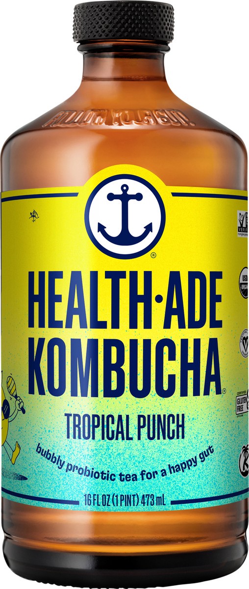 slide 5 of 6, Health-Ade Health Ade Kombucha 16oz - Tropical Pineapple, 16 fl oz