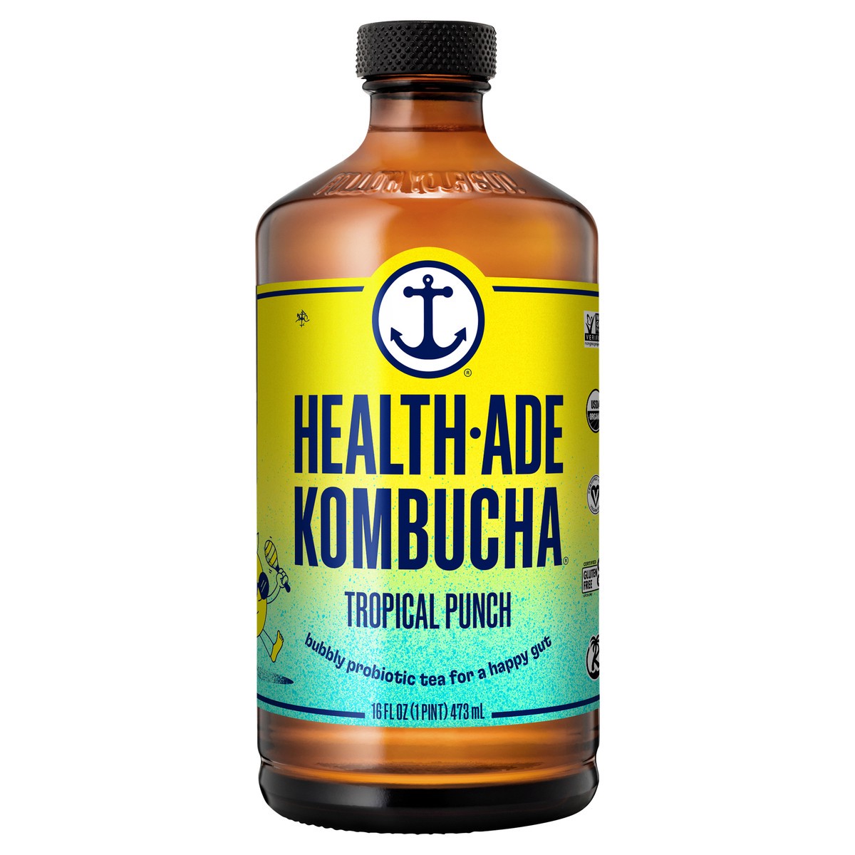 slide 6 of 6, Health-Ade Health Ade Kombucha 16oz - Tropical Pineapple, 16 fl oz