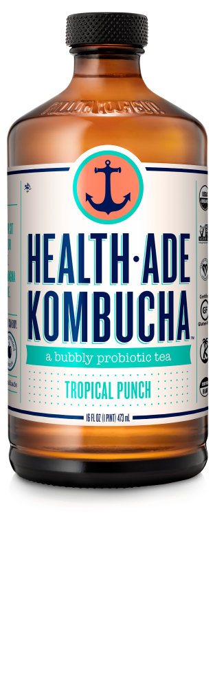 slide 1 of 1, Health Aide Health-Ade Kombucha Organic Tropical Punch, 16 oz
