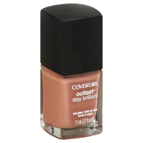 slide 1 of 3, Covergirl Outlast Nail Gloss Megawatt Mauve, 0.37 fl oz