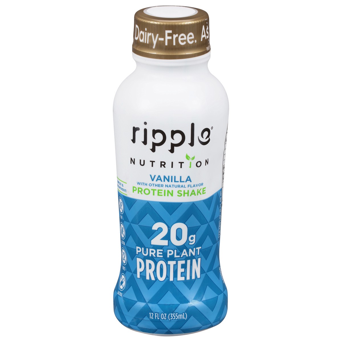 slide 1 of 12, Ripple Nutrition Vanilla Protein Shake, 12 fl oz