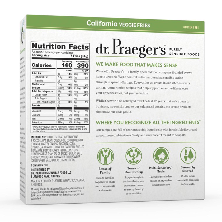 slide 4 of 5, Dr. Praeger's California Veggie Fries, 8 oz