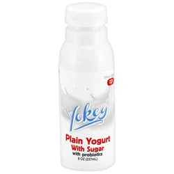 Yokey Plain Yogurt With Sugar Drinkable 8 oz