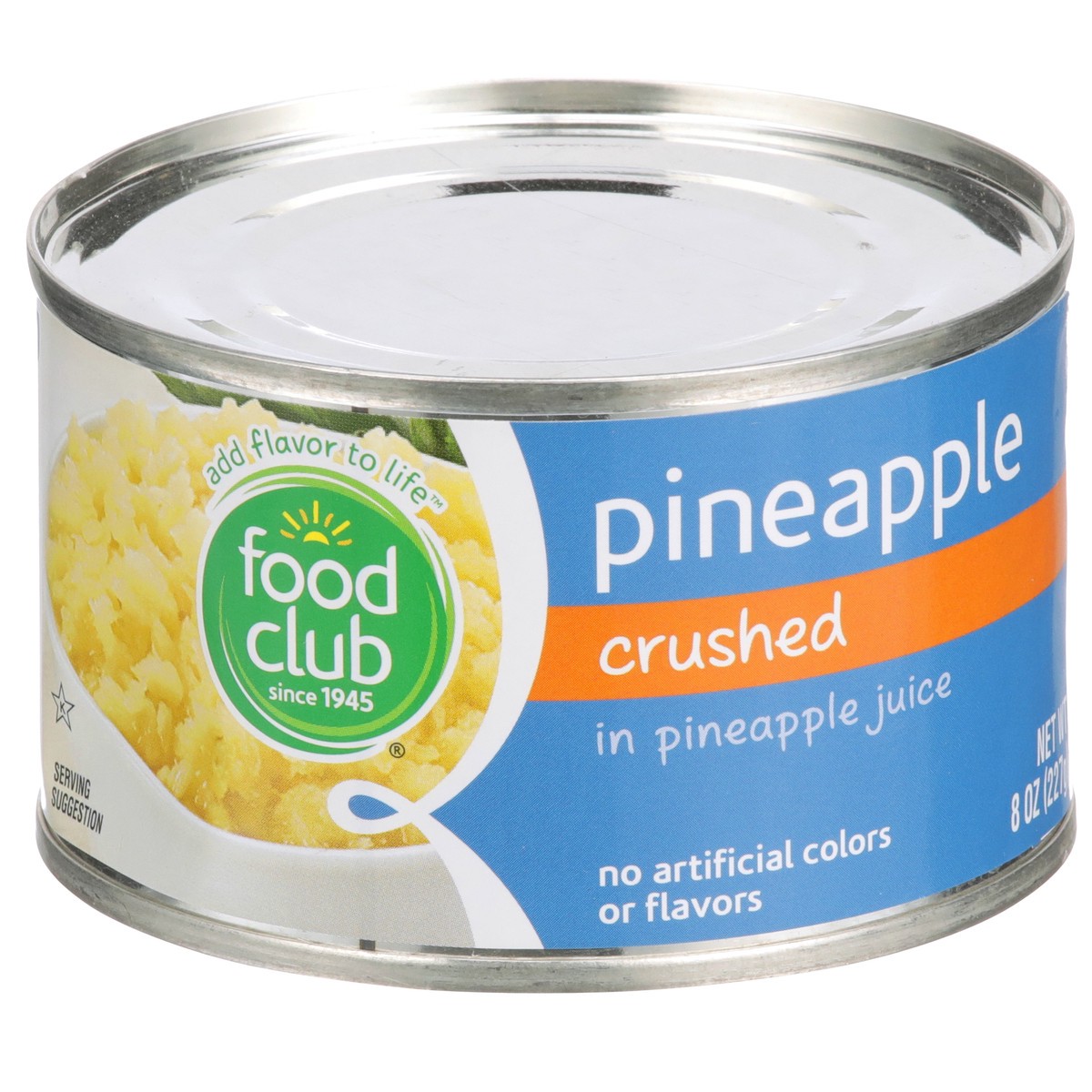 slide 2 of 9, Food Club Pineapple Crushed In Pineapple Juice, 8 oz