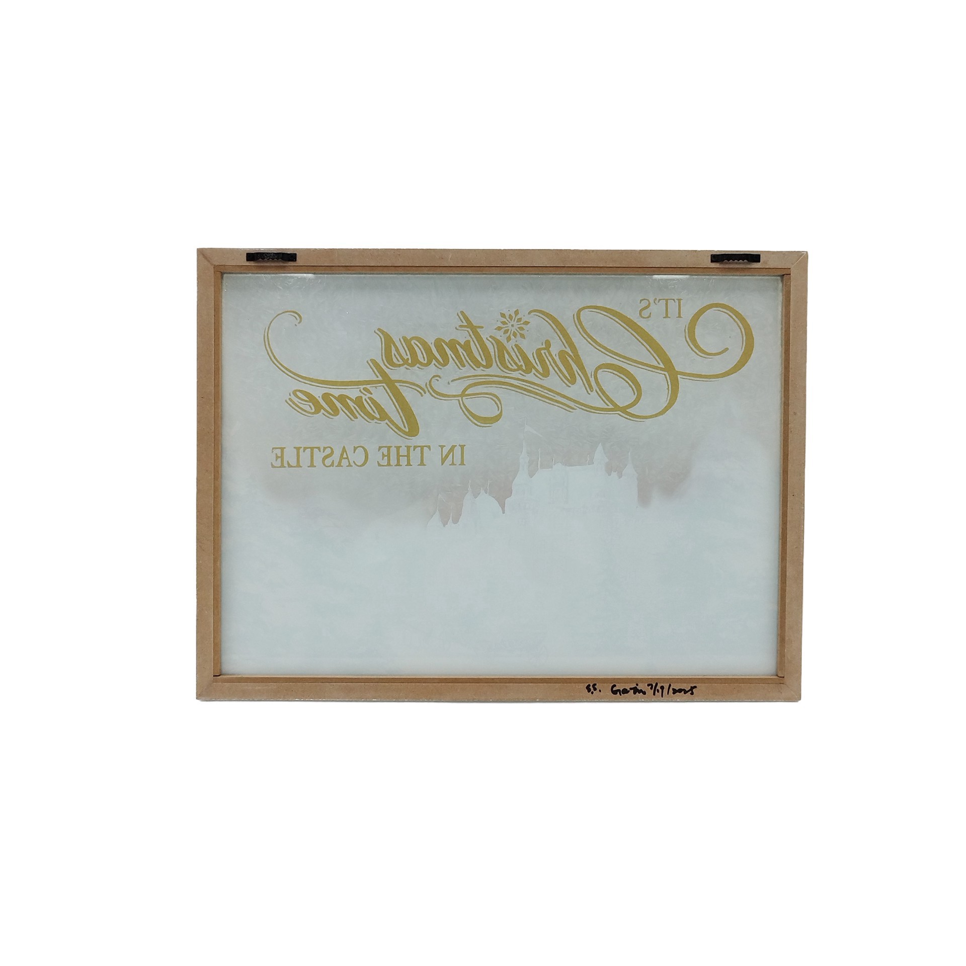 slide 2 of 2, 19.75" Christmas In The Castle Framed Wall Decor By Ashland, 19.75 in