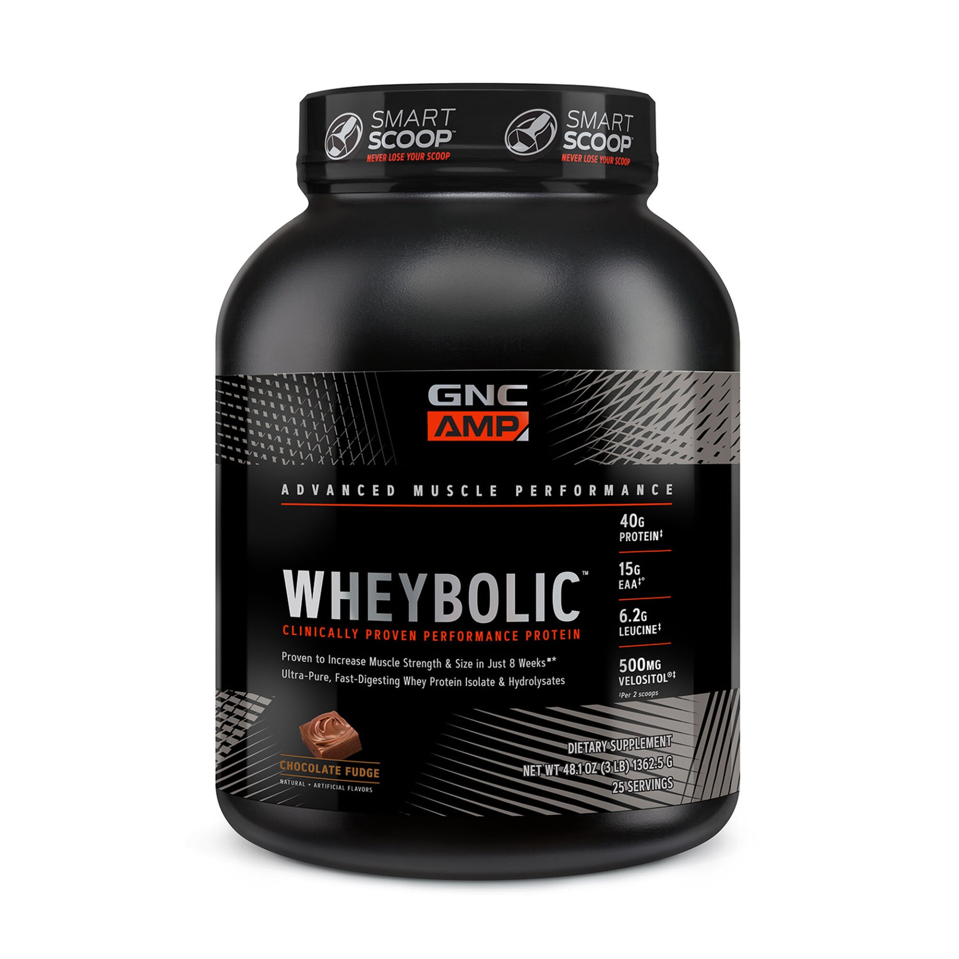 slide 1 of 1, GNC AMP Wheybolic - Chocolate Fudge, 1 ct