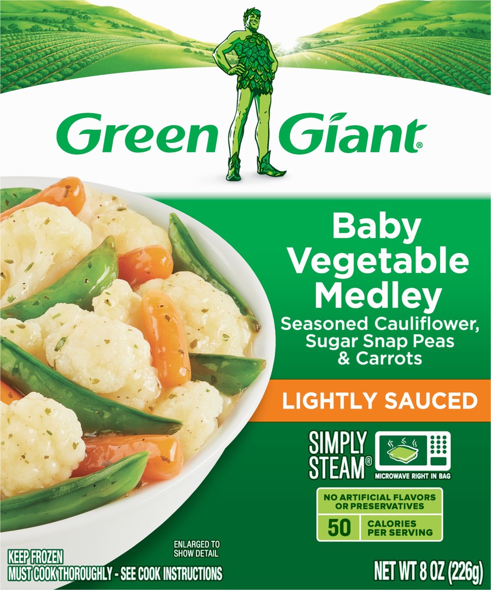 slide 7 of 9, Green Giant Lightly Sauced Baby Vegetable Medley 8 oz, 8 oz