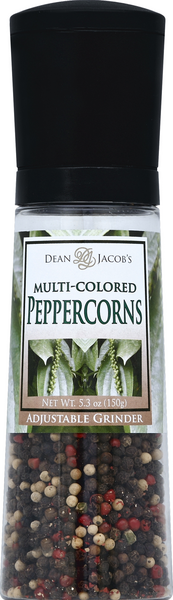 slide 1 of 1, Dean Jacob's Peppercorns, Multi-Colored, Adjustable Grinder, 5.3 oz
