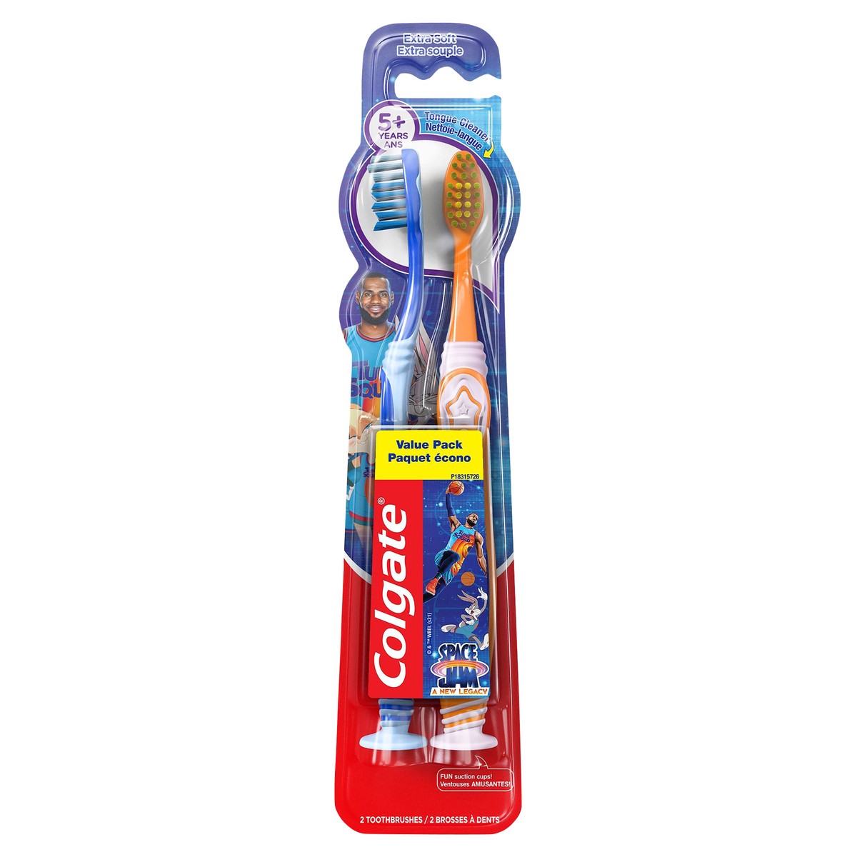 slide 2 of 2, Colgate Value Pack Space Jam Extra Soft Toothbrush 2 ea, 2 ct