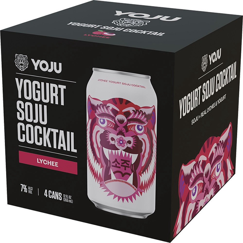 slide 1 of 1, Drunk Fruit Yoju Soju Lychee Cocktail, 4 ct; 12 oz