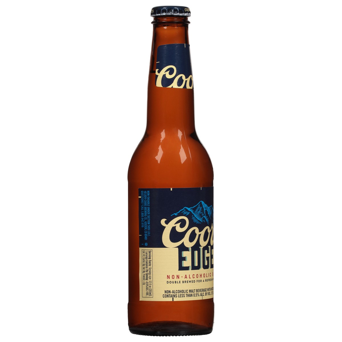slide 2 of 12, Coors Edge Non-Alcoholic Brew Beer 12 fl oz, 12 fl oz