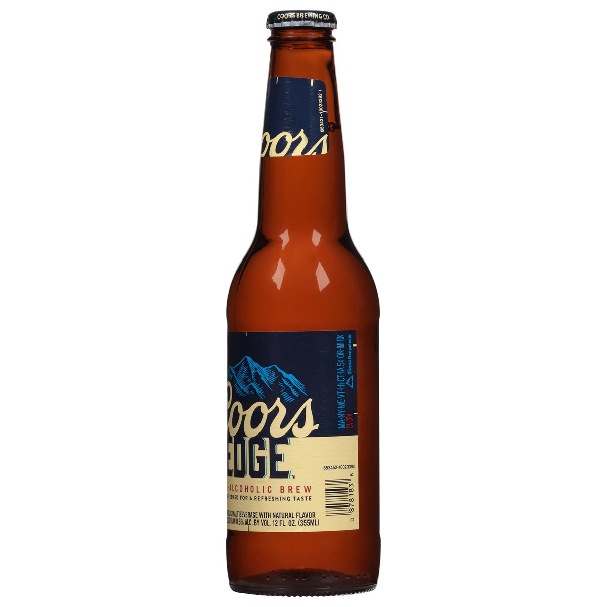 slide 7 of 12, Coors Edge Non-Alcoholic Brew Beer 12 fl oz, 12 fl oz
