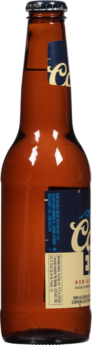 slide 11 of 12, Coors Edge Non-Alcoholic Brew Beer 12 fl oz, 12 fl oz