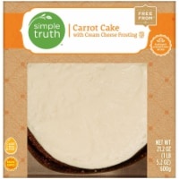 slide 1 of 1, Simple Truth Carrot Cake With Cream Cheese Frosting, 21.2 oz