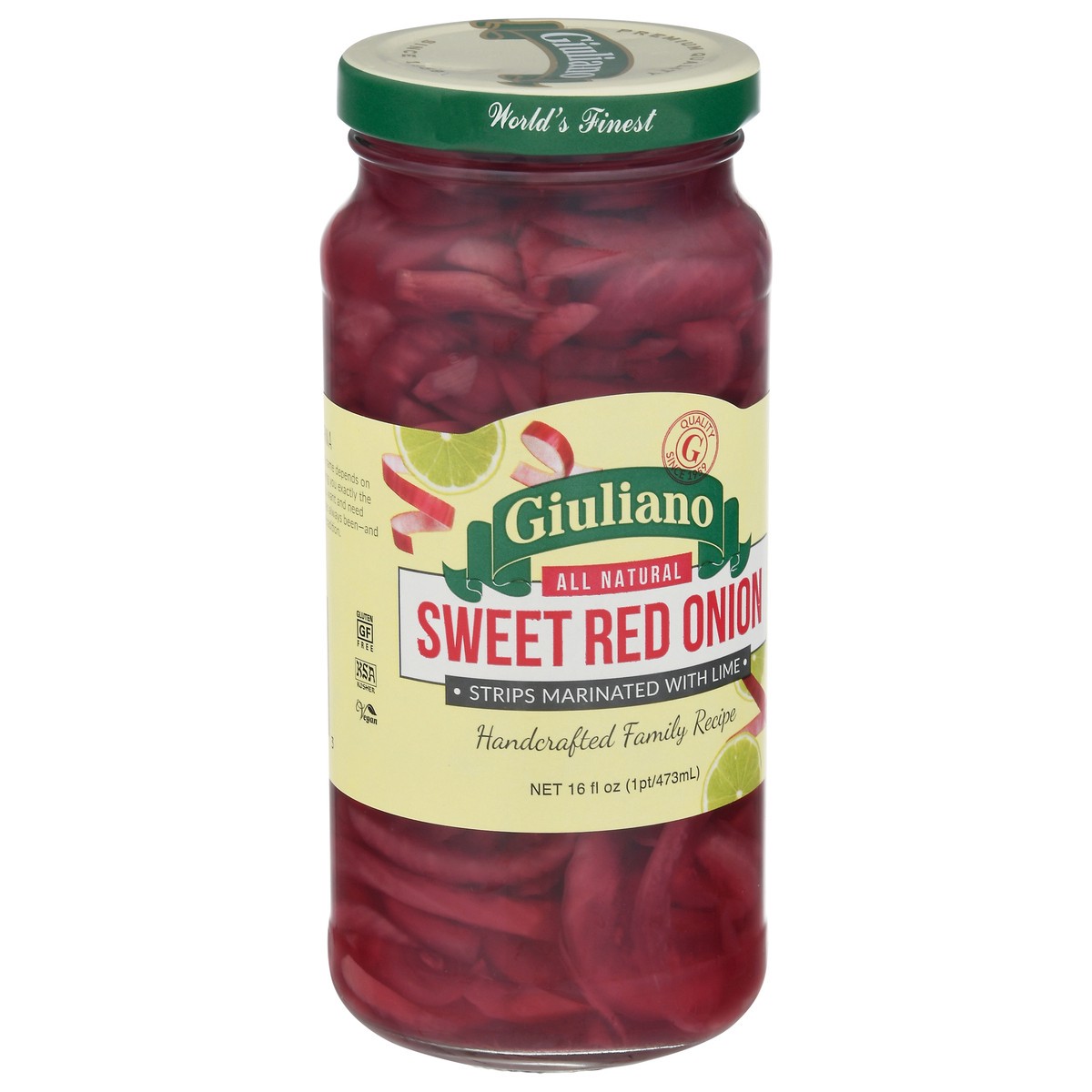 slide 3 of 9, Giulianos Sweet Red Onion Strips, 16 oz