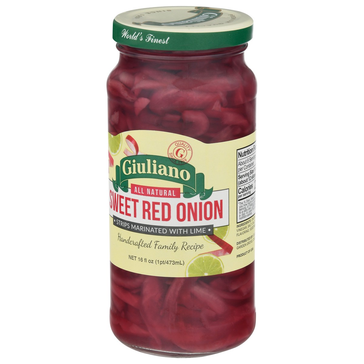 slide 4 of 9, Giulianos Sweet Red Onion Strips, 16 oz