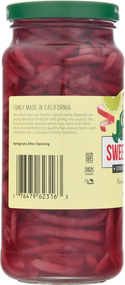 slide 5 of 9, Giulianos Sweet Red Onion Strips, 16 oz