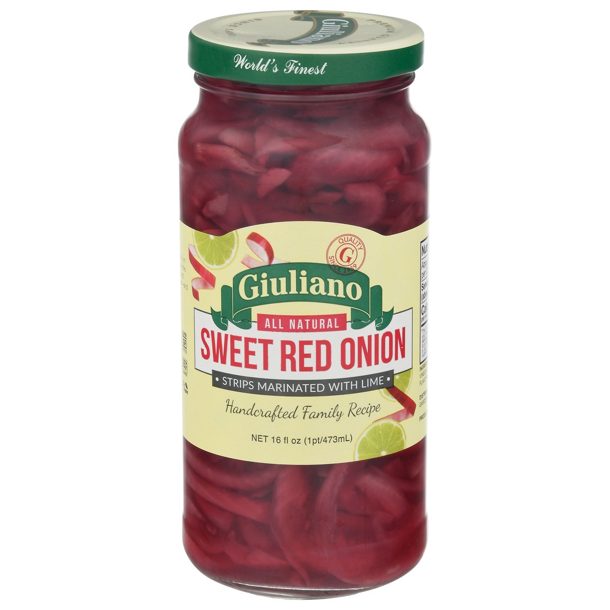 slide 1 of 9, Giulianos Sweet Red Onion Strips, 16 oz
