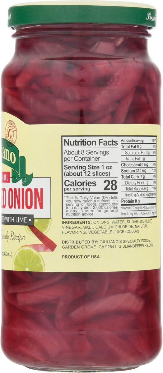 slide 2 of 9, Giulianos Sweet Red Onion Strips, 16 oz
